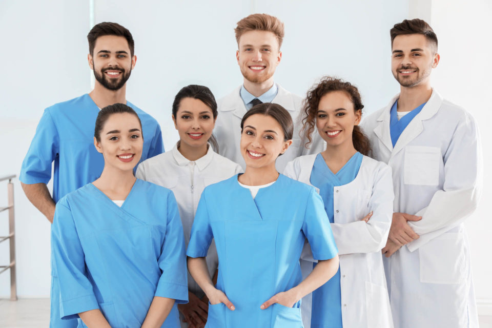 medical worker graduates